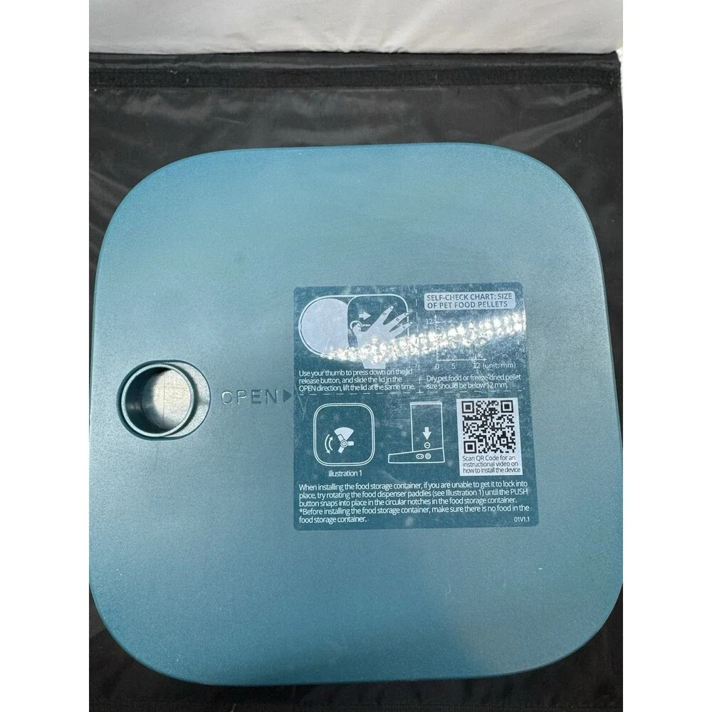 Petkit Fresh Element Solo P570 Smart Automatic Pet Food Dispenser Blue White